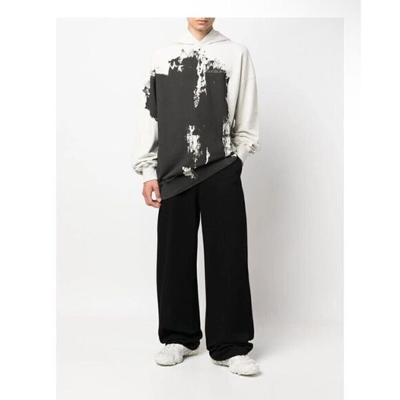 A Cold Wall Men's Paint Effect Brushstroke Black Hoodie Sweatshirt $400 NWT Sz M - Picture 6 of 14